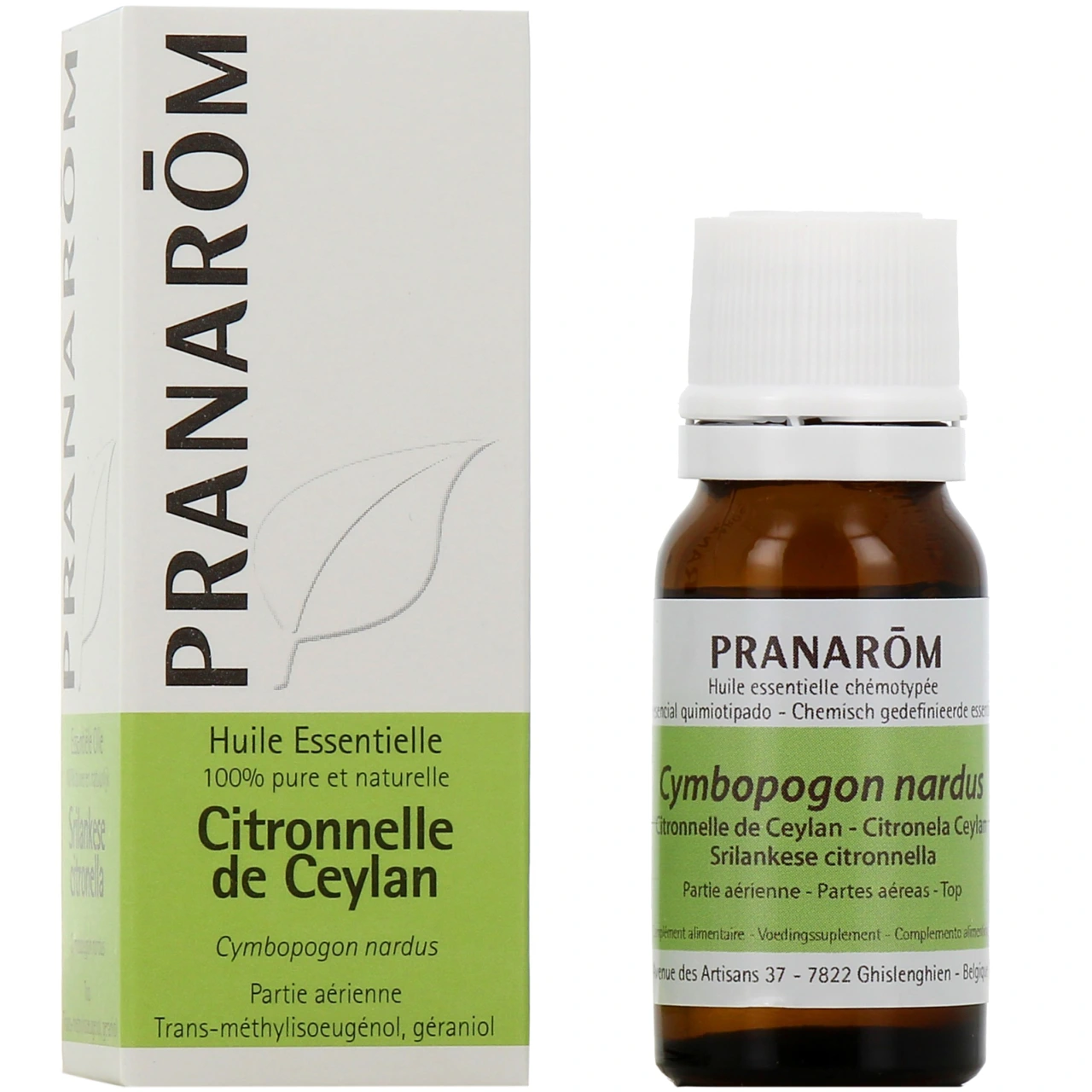 Pranarom Huile Essentielle Citronnelle de Ceylan - Pranarom