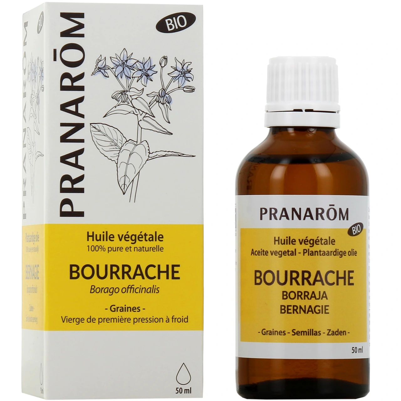 Pranarom huile végétale Bourrache Bio - Pranarom