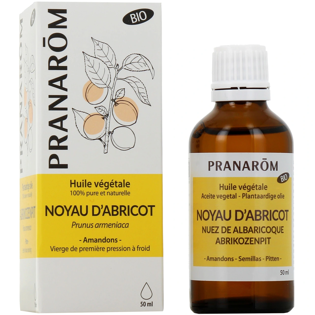 Pranarom Huile végétale noyau d'abricot Bio - Pranarom