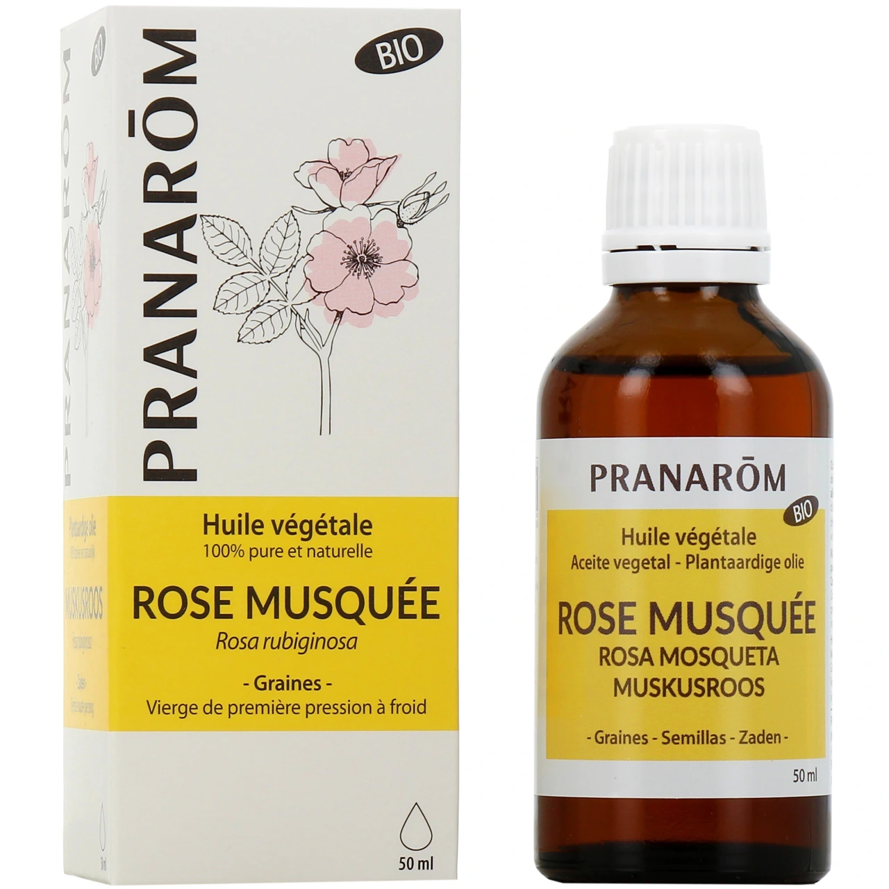 Pranarom Huile Végétale Rose Musquée Bio - Pranarom