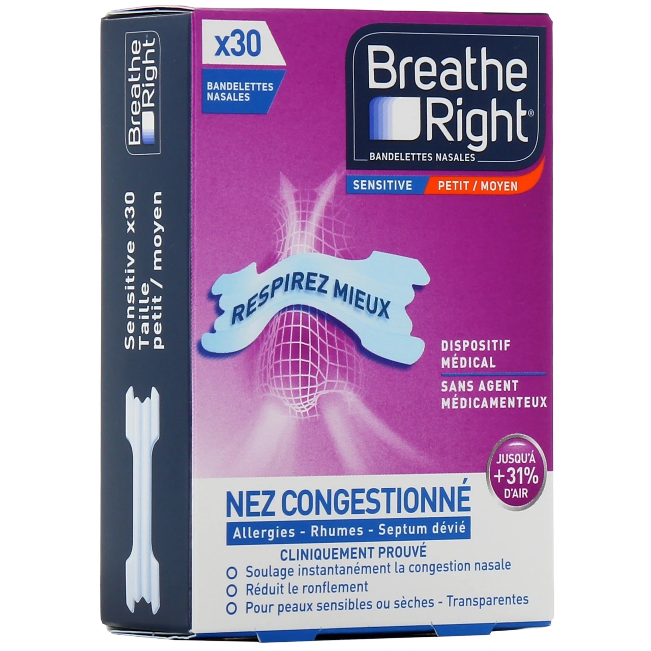 Breathe Right Bandelettes nasales - Vue 28
