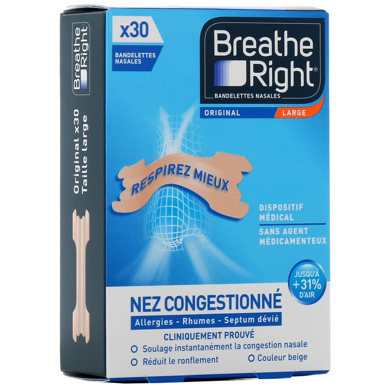 Breathe Right Bandelettes nasales - Vue 3