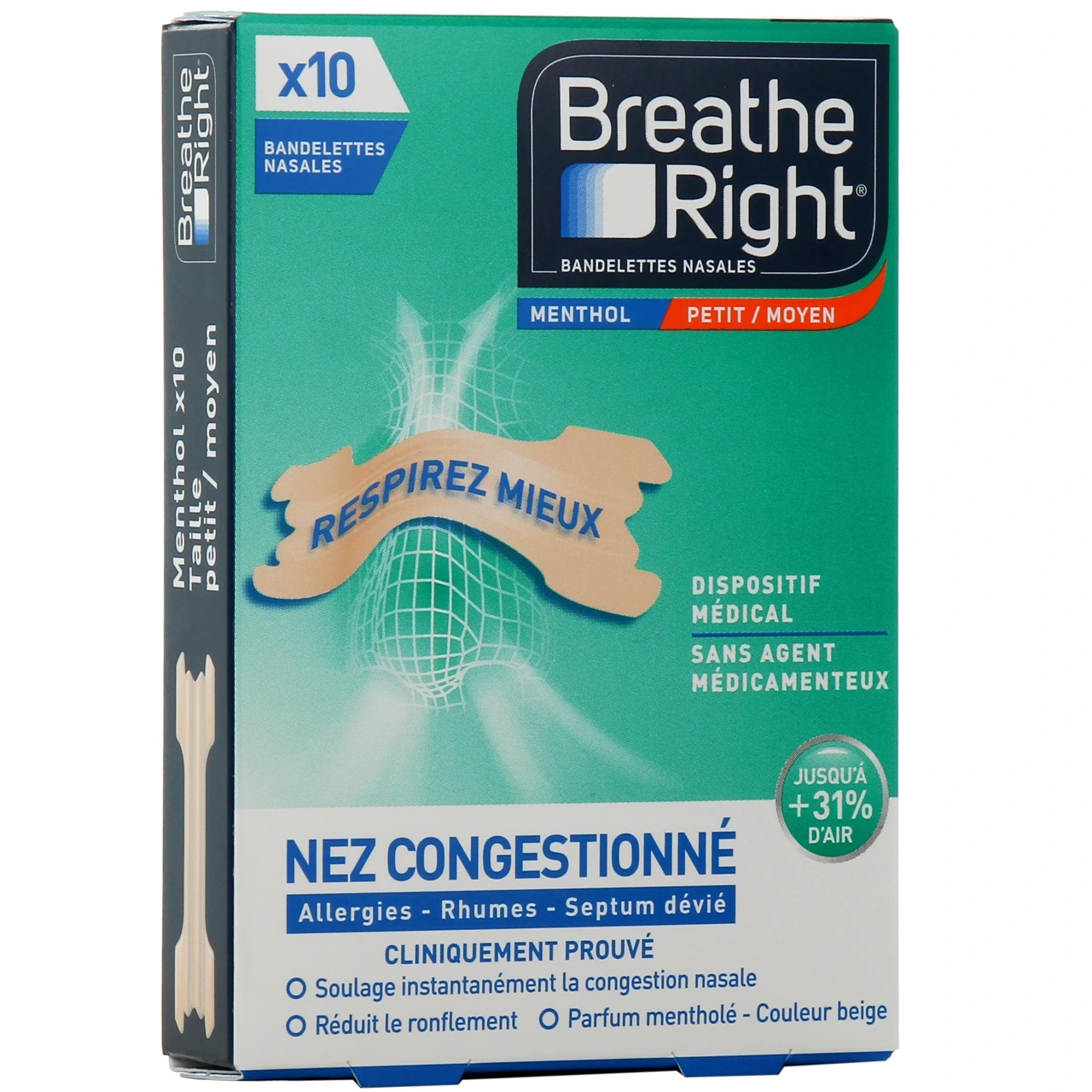 Breathe Right Bandelettes nasales - Vue 10