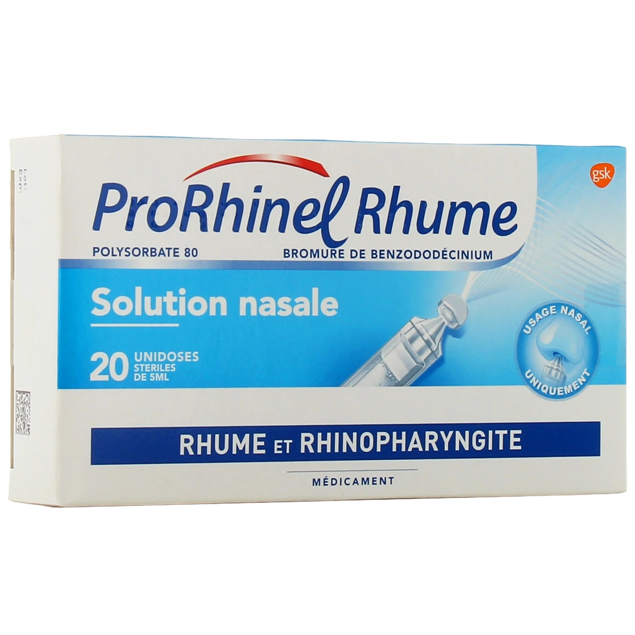 Prorhinel Rhume boite de 20x5 ml récipients unidoses - ProRhinel