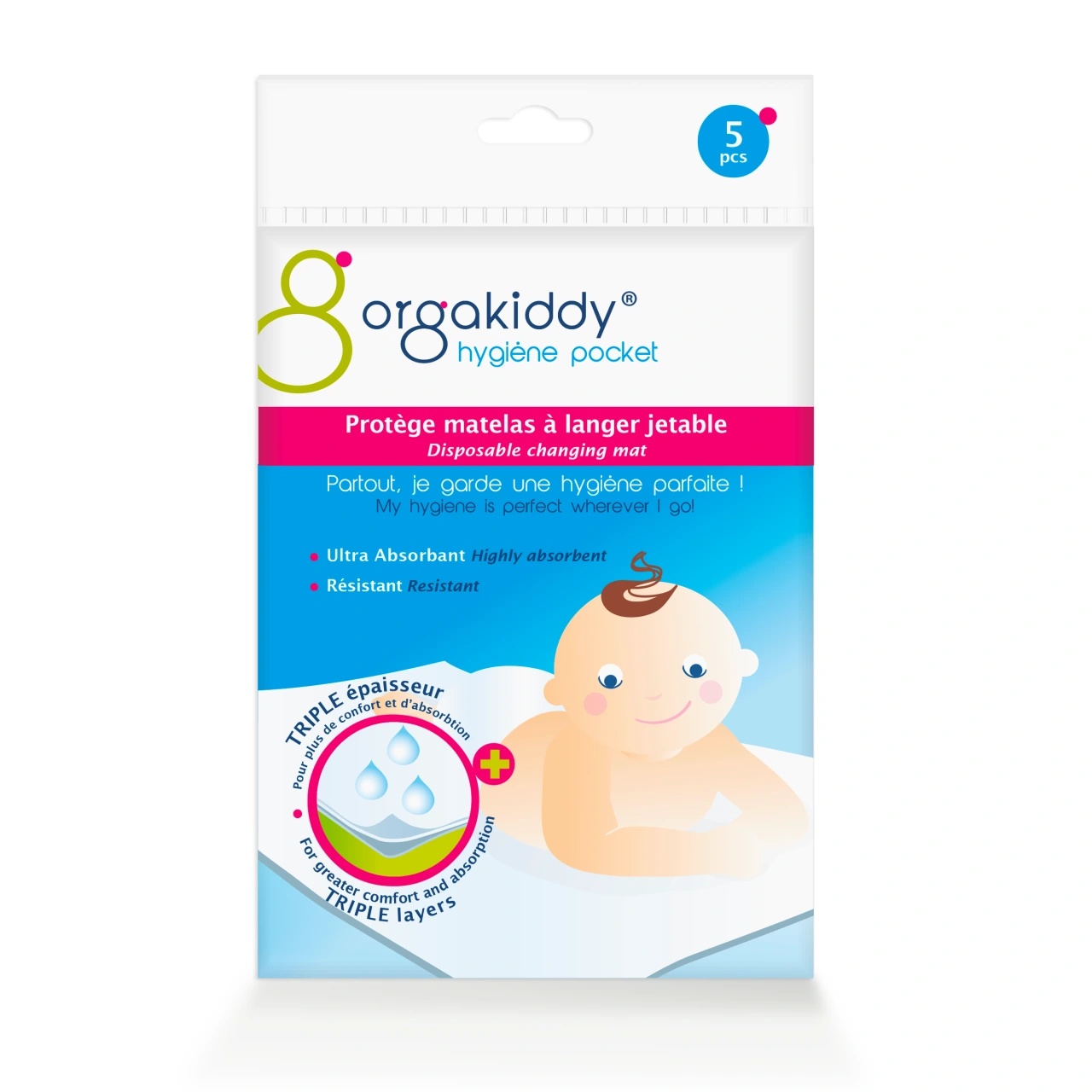 Orgakiddy Protège-Matelas à Langer Jetable - Orgakiddy