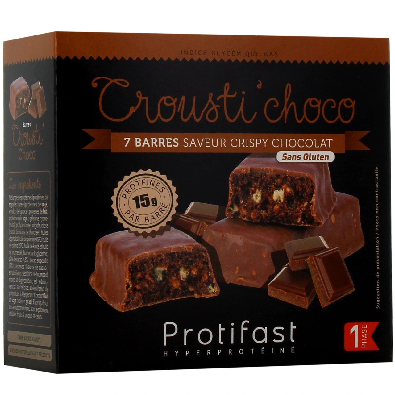 Protifast Hyperprotéiné Barre Crousti - Vue 25