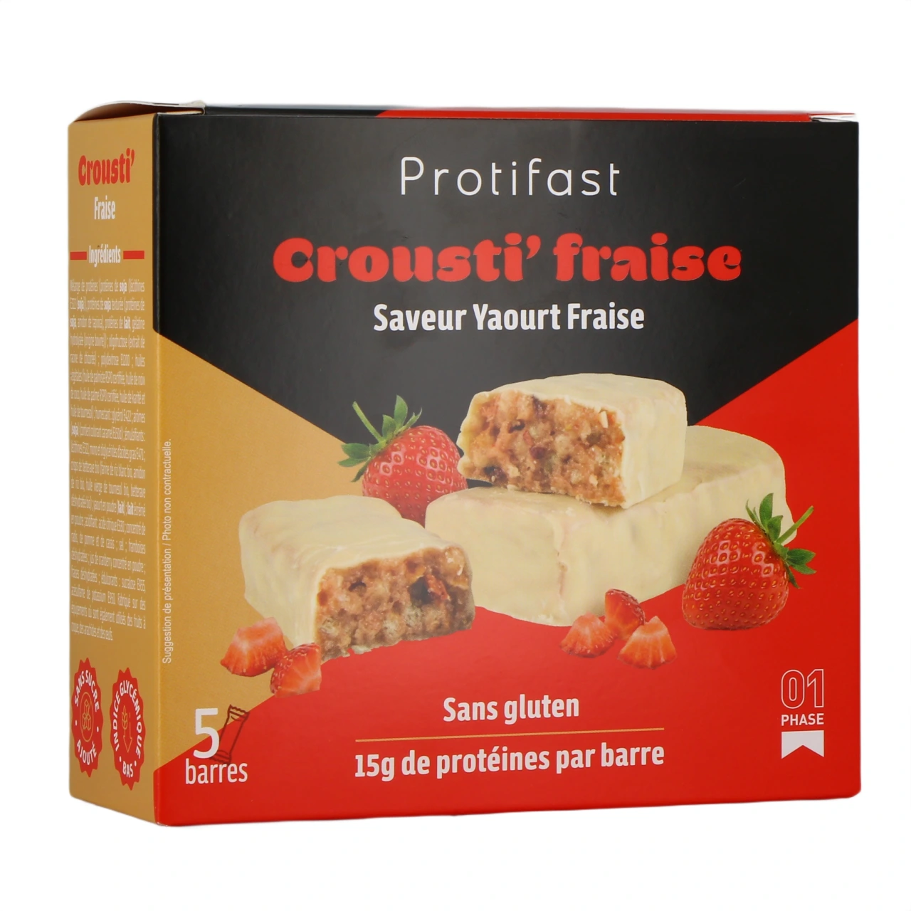Protifast Hyperprotéiné Barre Crousti - Vue 13