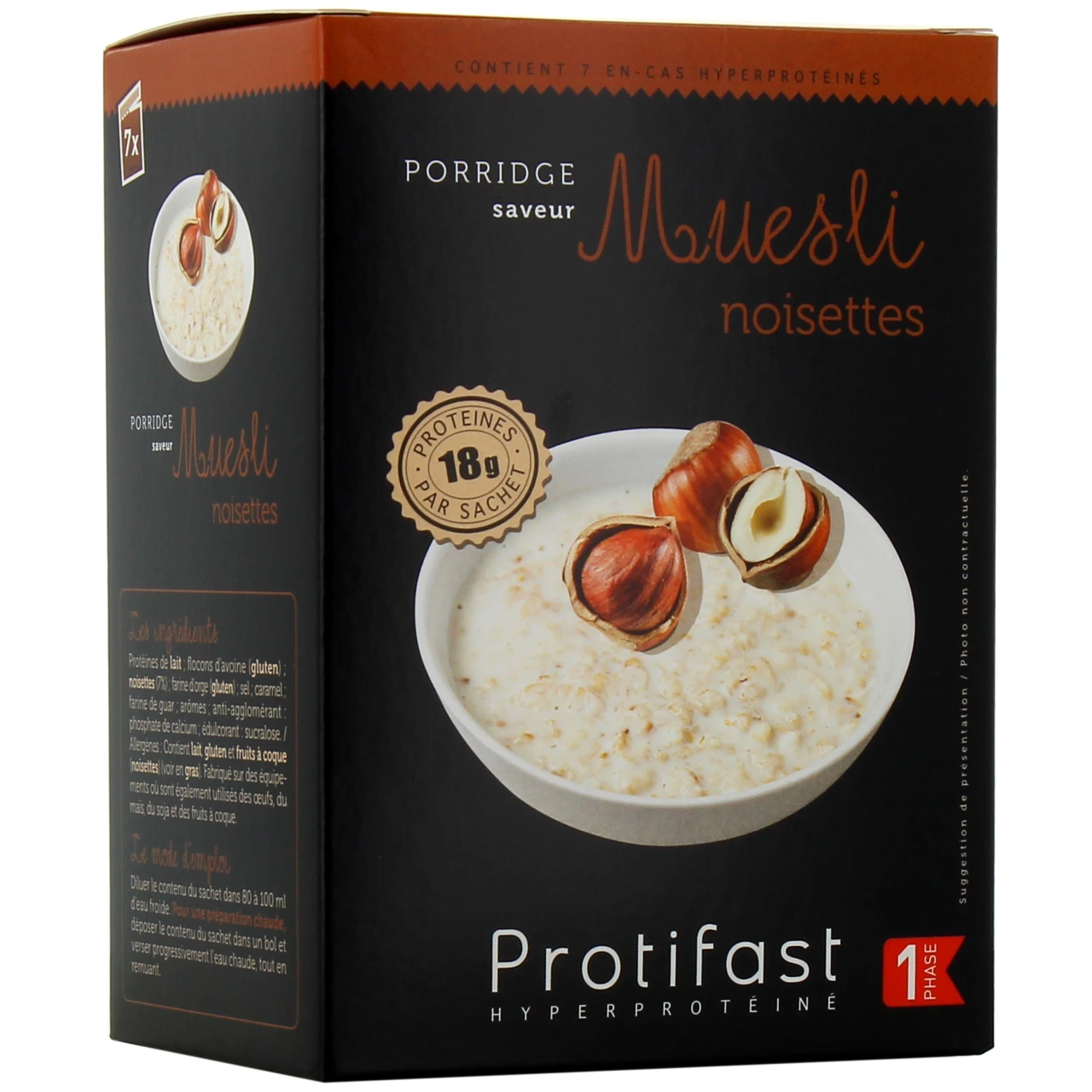 Protifast Porridge Protéiné Saveur Muesli Noisettes - Protifast