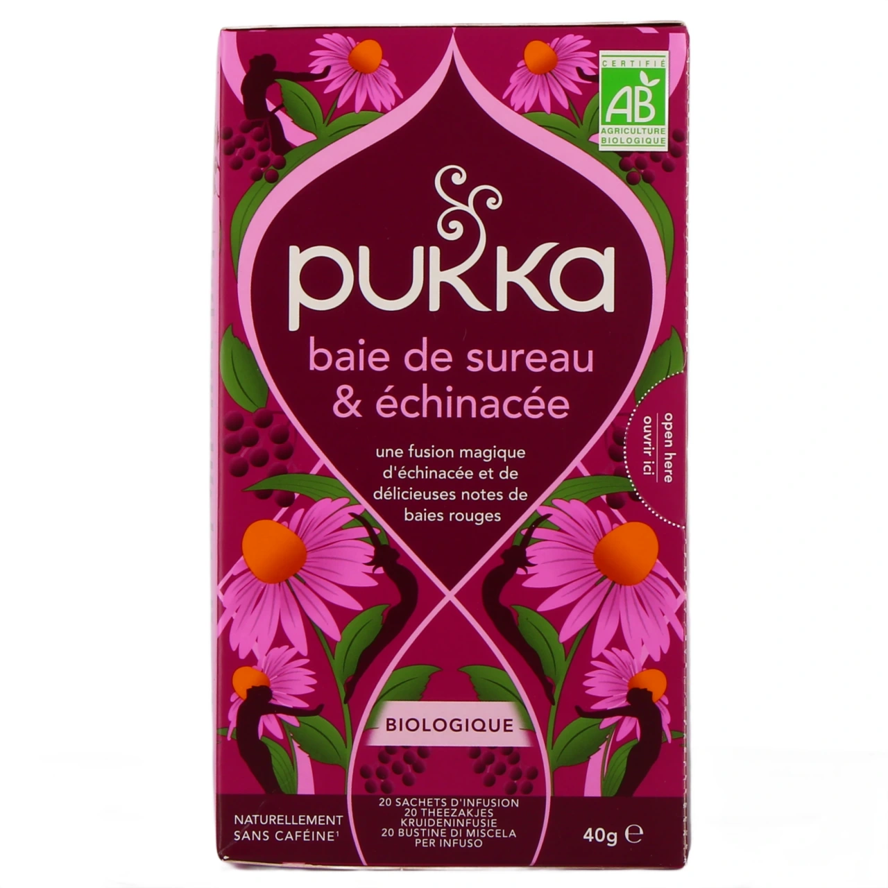 Pukka Infusion Baie de Sureau & Echinacée Bio - Vue 2
