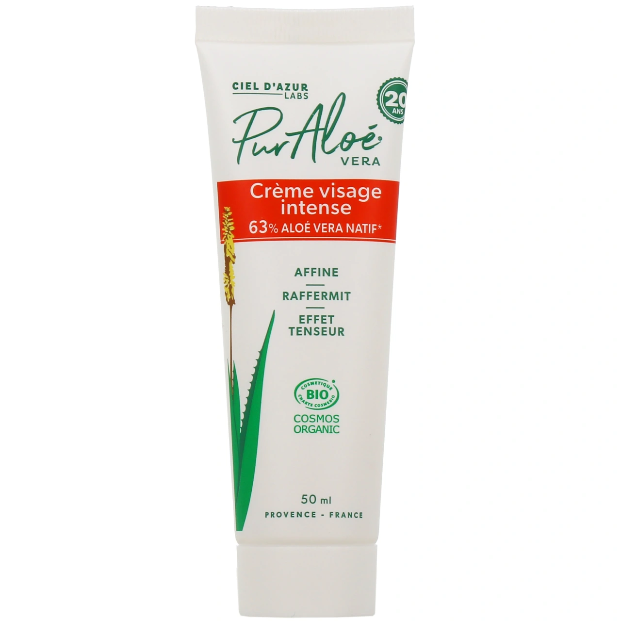 Pur Aloé Crème Visage Intense Bio 63% Aloe Vera - Pur'Aloé