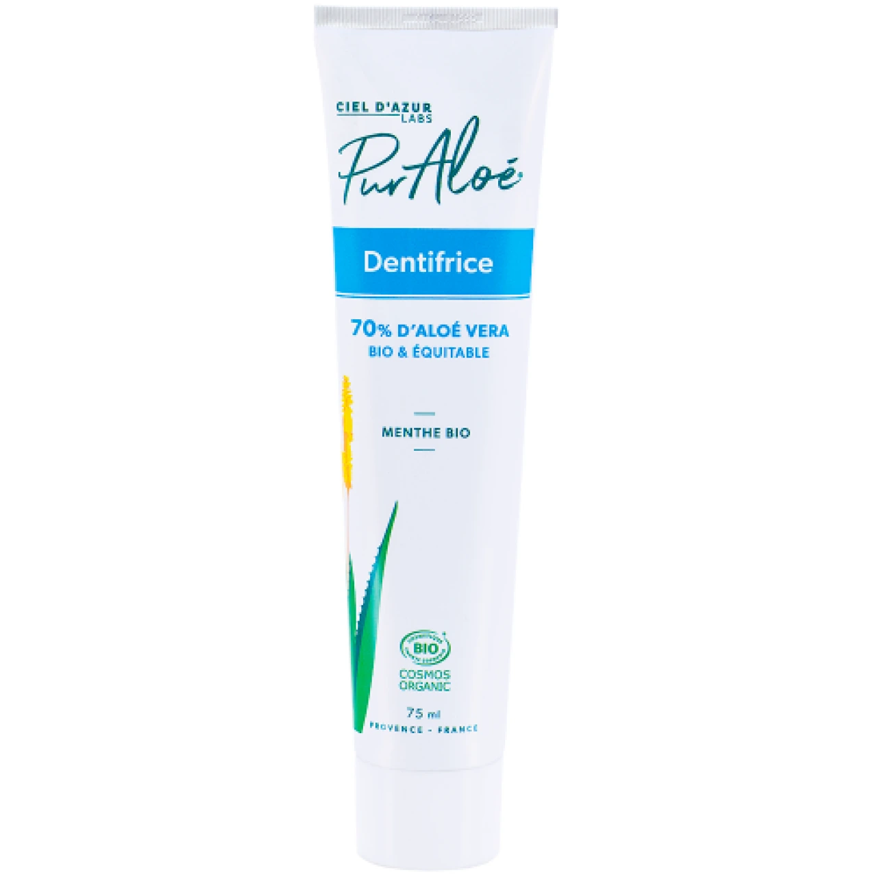 Pur Aloé Dentifrice Menthe Bio 70 % Aloe Vera Natif - Vue 3