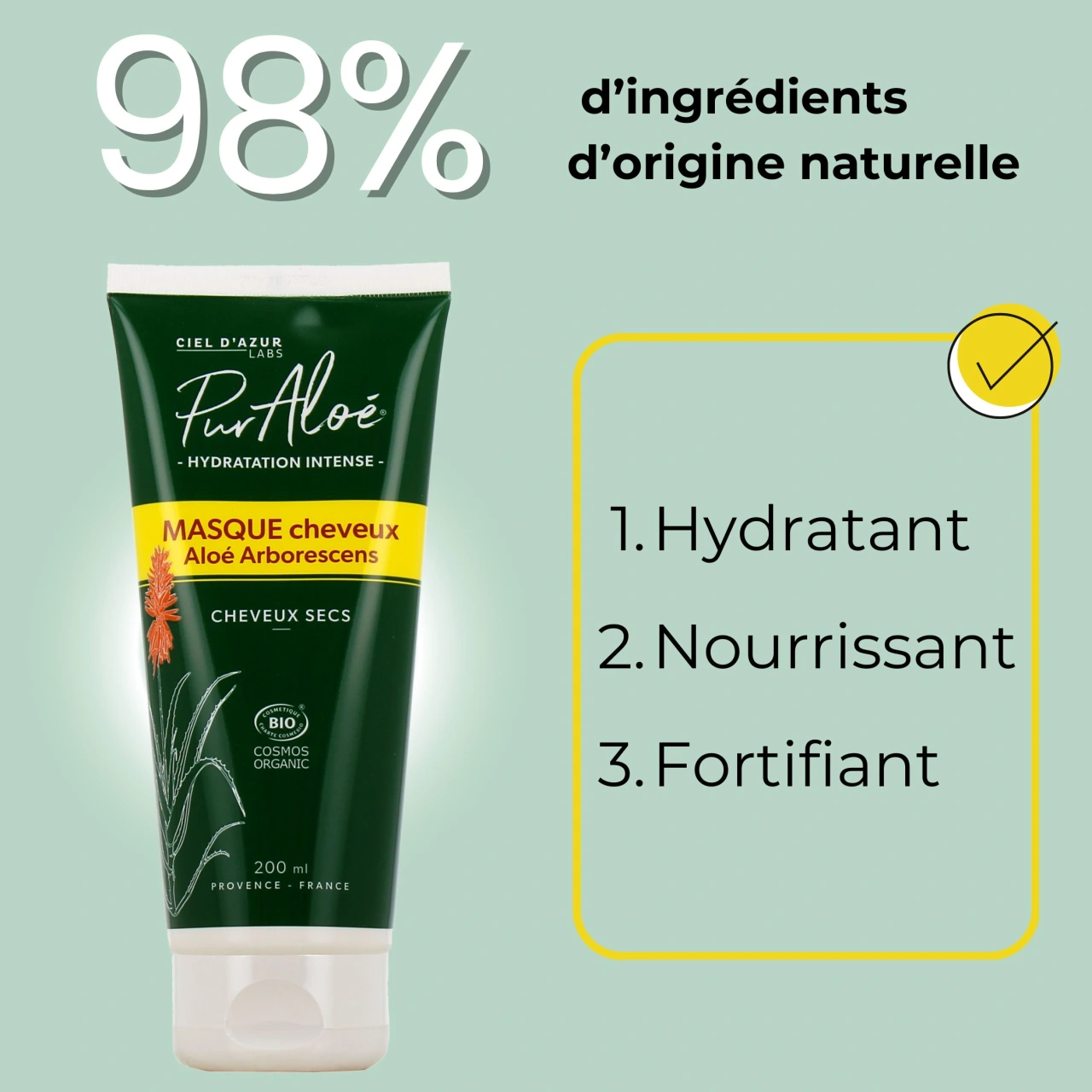 Pur Aloé Masque Cheveux Bio - Vue 2