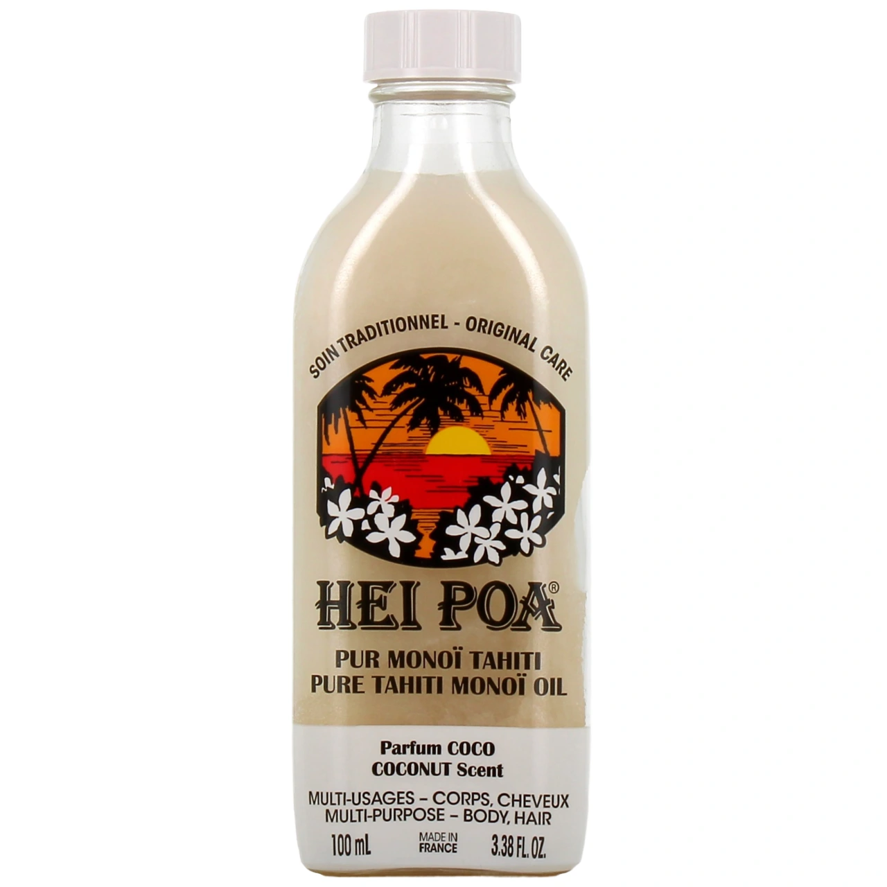 Pur Monoï Tahiti parfum vanillier ou coco - Hei Poa