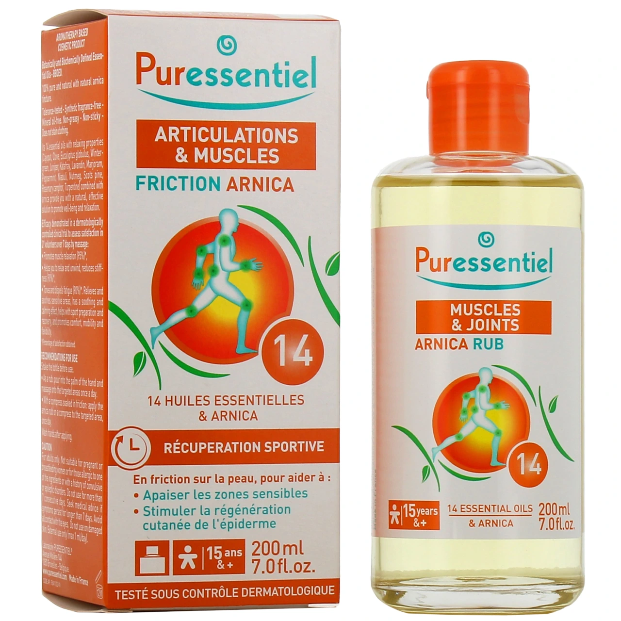 Puressentiel Articulations et Muscles Friction Arnica 14 Huiles Essentielles - Puressentiel