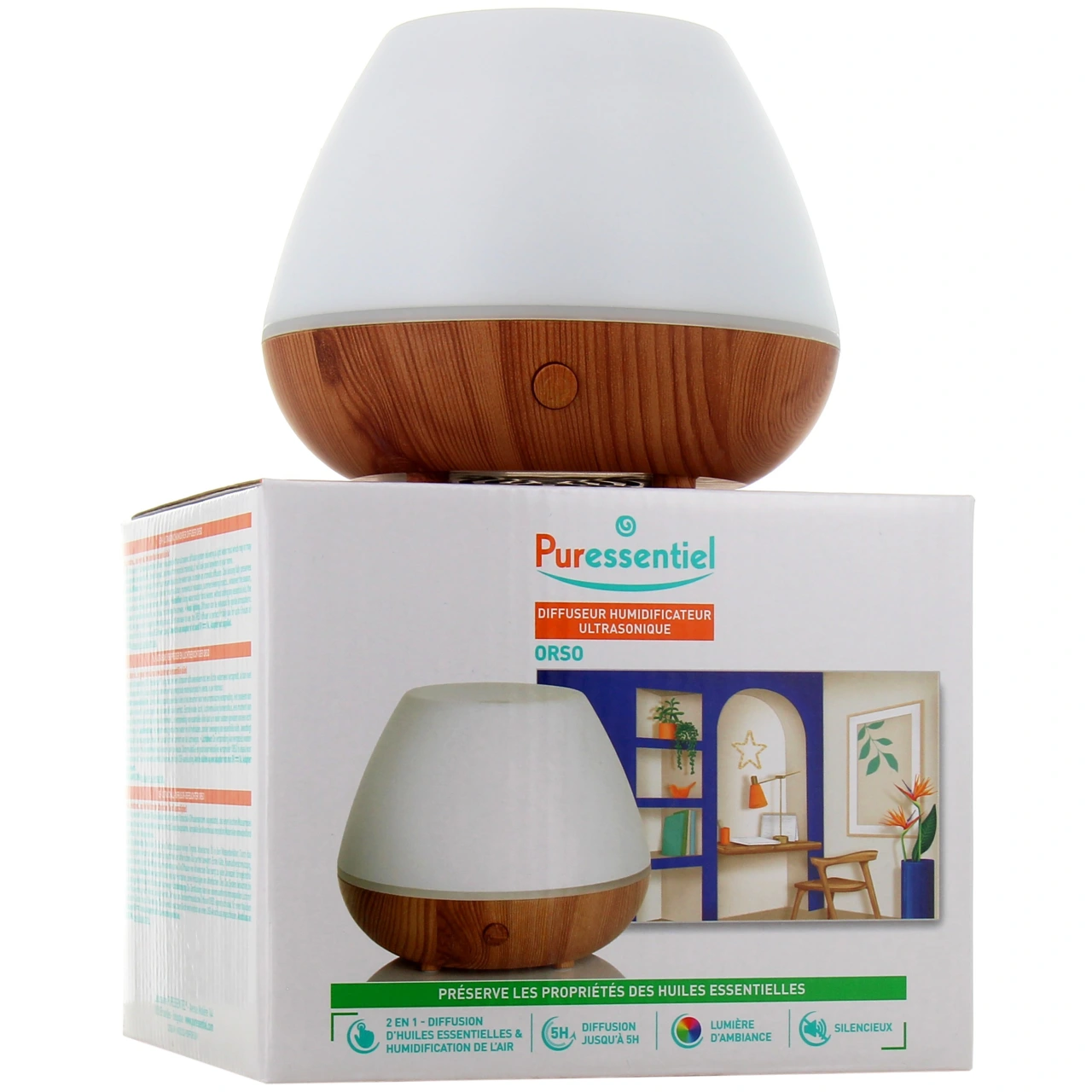 Puressentiel Diffuseur Humidificateur Ultrasonique Orso - Puressentiel