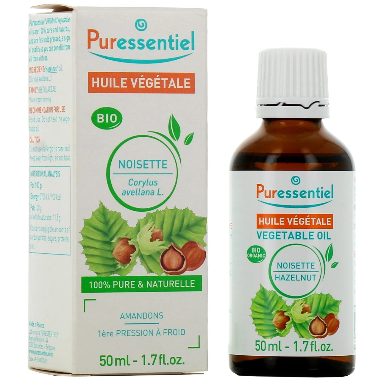 Puressentiel Huile Végétale Noisette Bio - Puressentiel