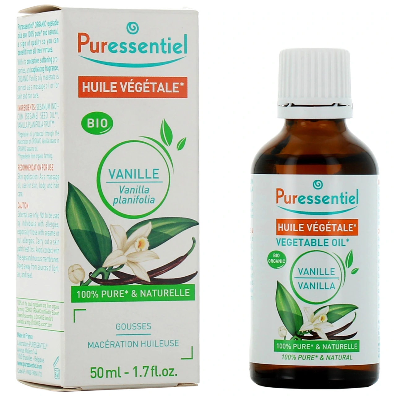 Puressentiel Huile Végétale Vanille Bio - Puressentiel