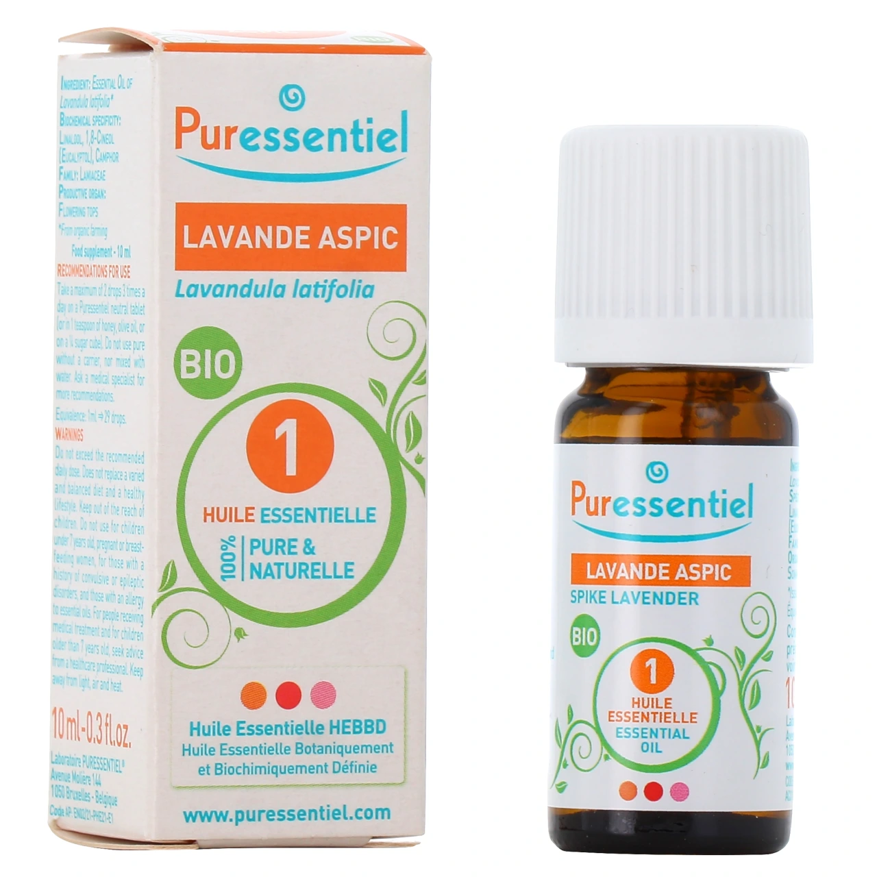 Puressentiel Lavande Aspic Bio Huile Essentielle - Puressentiel