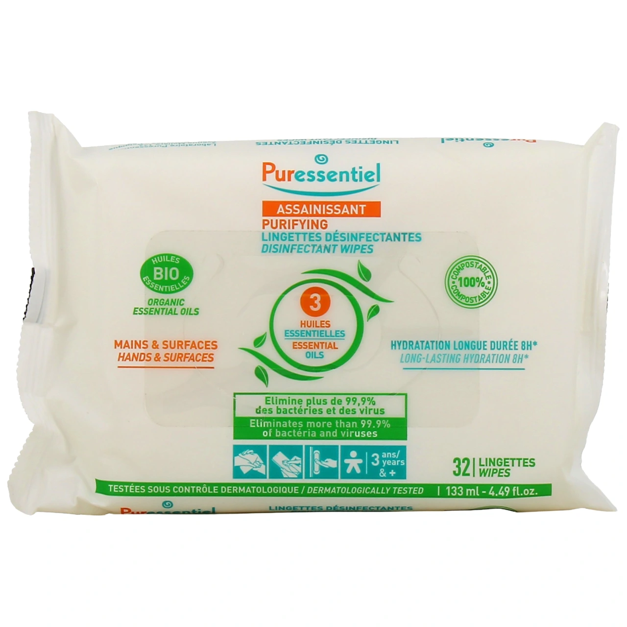 Puressentiel Lingettes Désinfectantes - Puressentiel