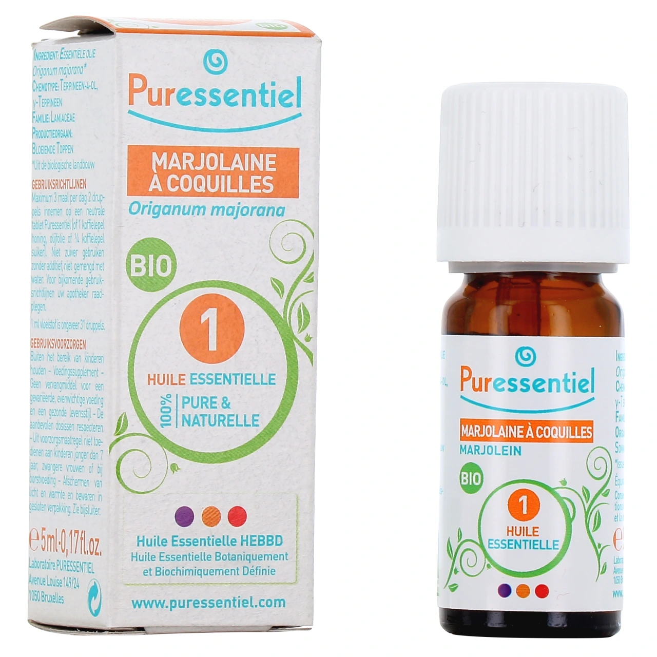 Puressentiel Huile Essentielle Marjolaine à coquilles Bio - Puressentiel