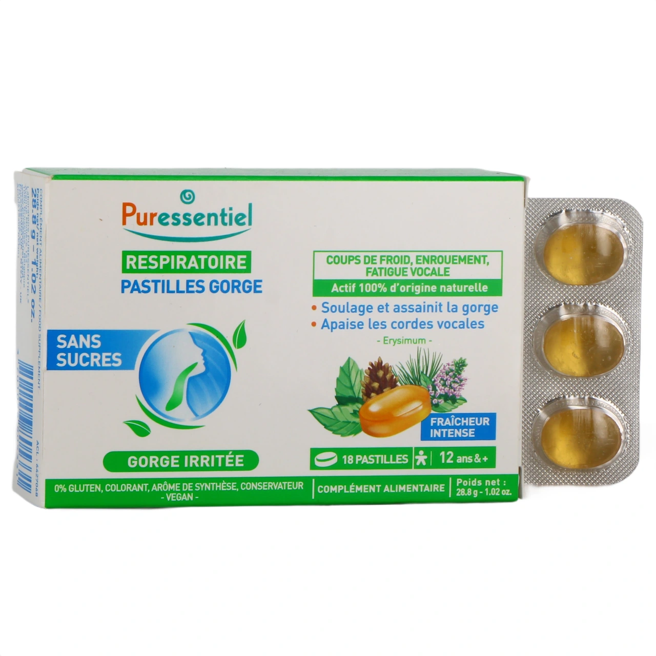 Puressentiel Respiratoire Pastilles Gorge Sans Sucres - Puressentiel Respiratoire
