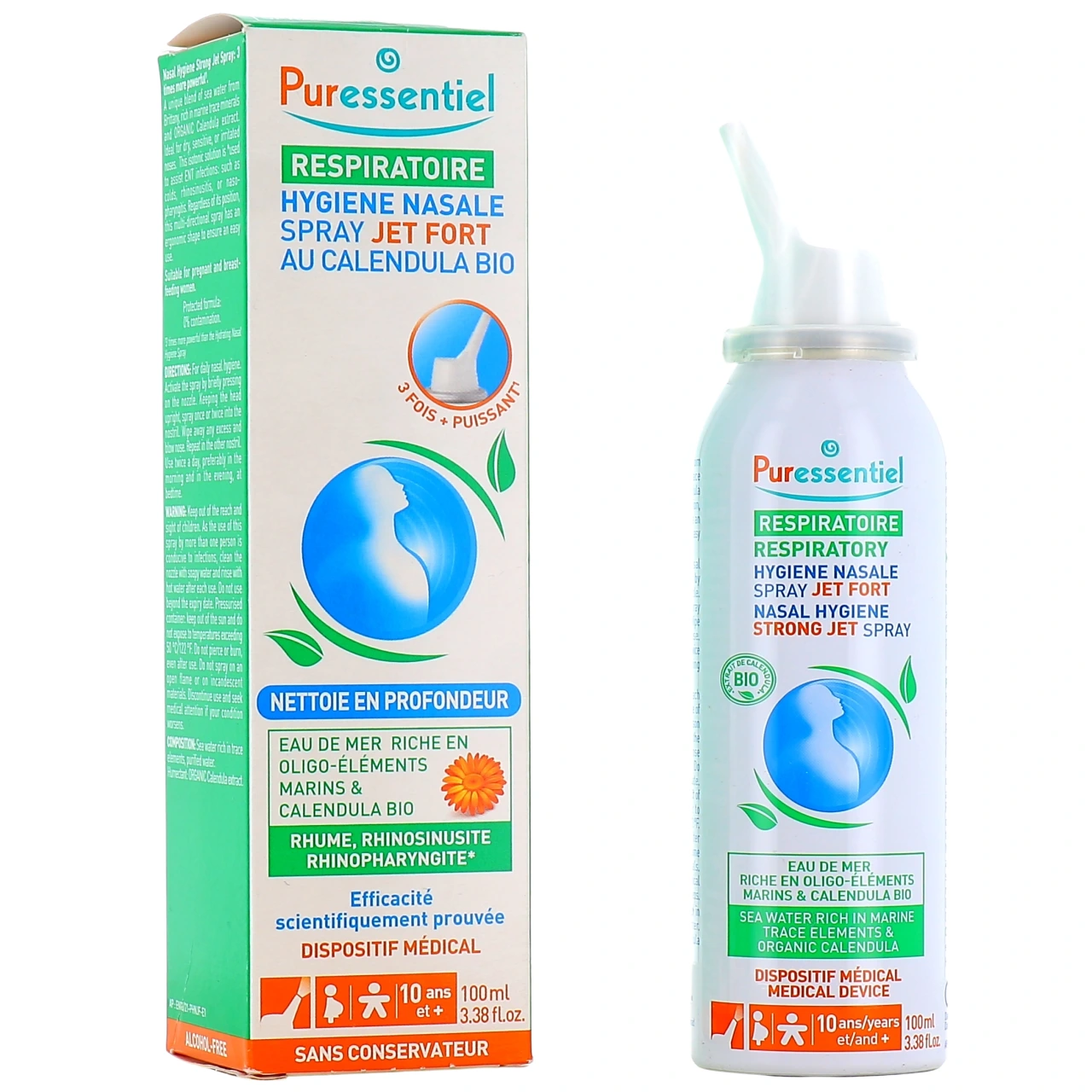 Puressentiel Respiratoire Spray Hygiène Nasale Jet Fort - Puressentiel Respiratoire