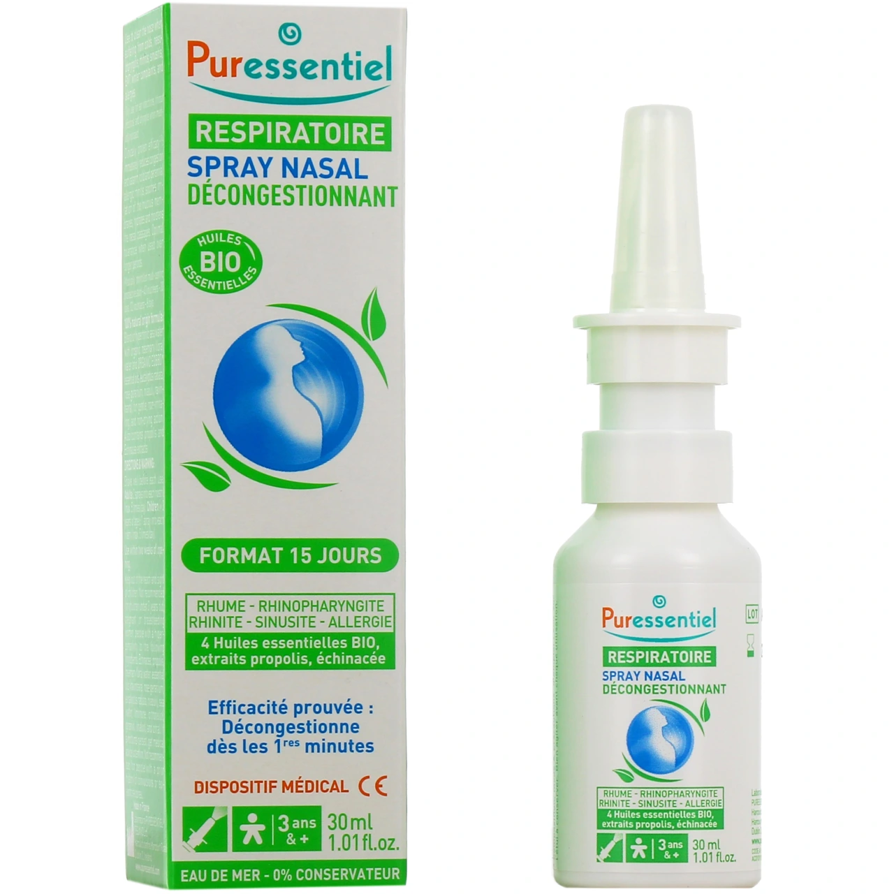 Puressentiel Spray Nasal Décongestionnant - Puressentiel Respiratoire