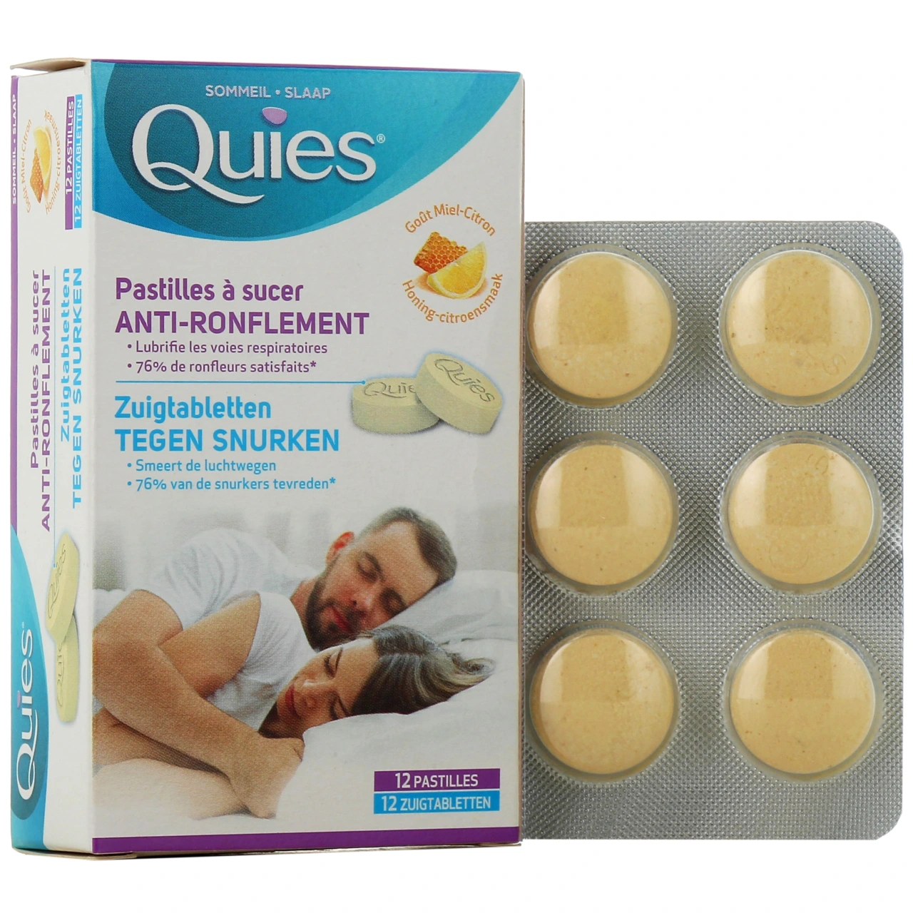 Quies Anti-Ronflement 12 Pastilles à sucer - Vue 4