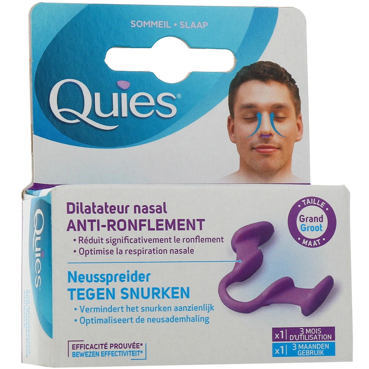 Quies Dilatateur Nasal Anti-Ronflement - Quies
