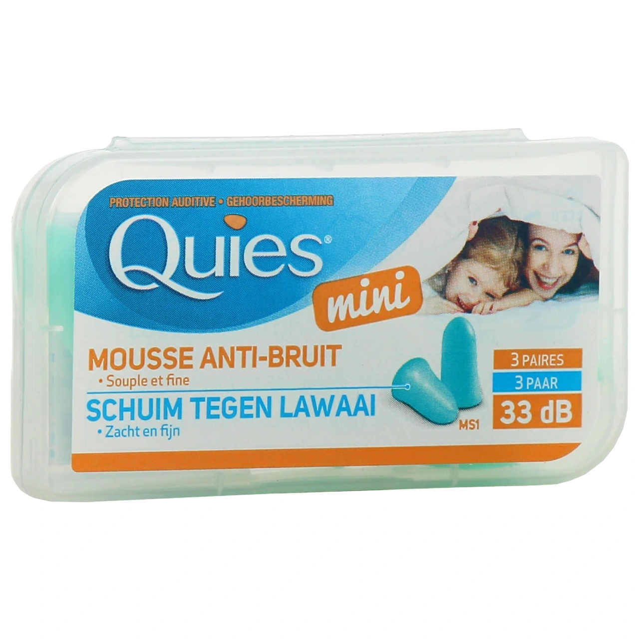 Quies Mini Protection Auditive en Mousse 3 Paires - Quies