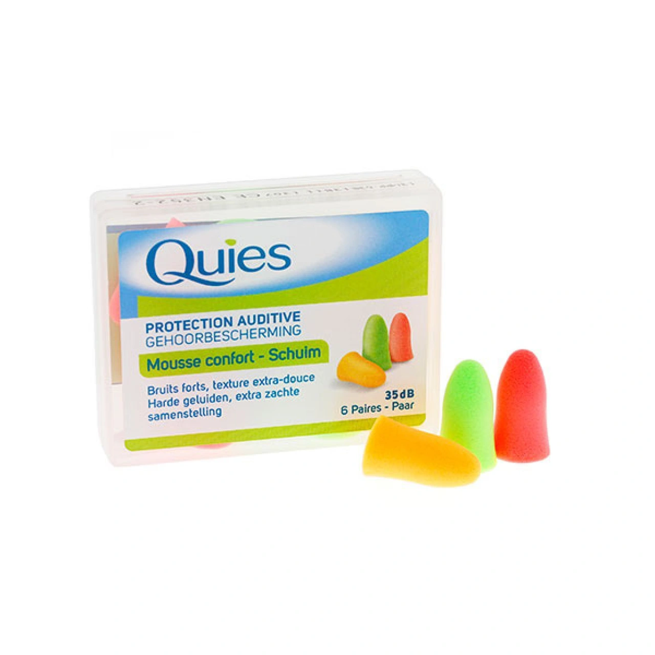 Quies Protection Auditive 35dB Mousse Confort Bruits Forts - Vue 8