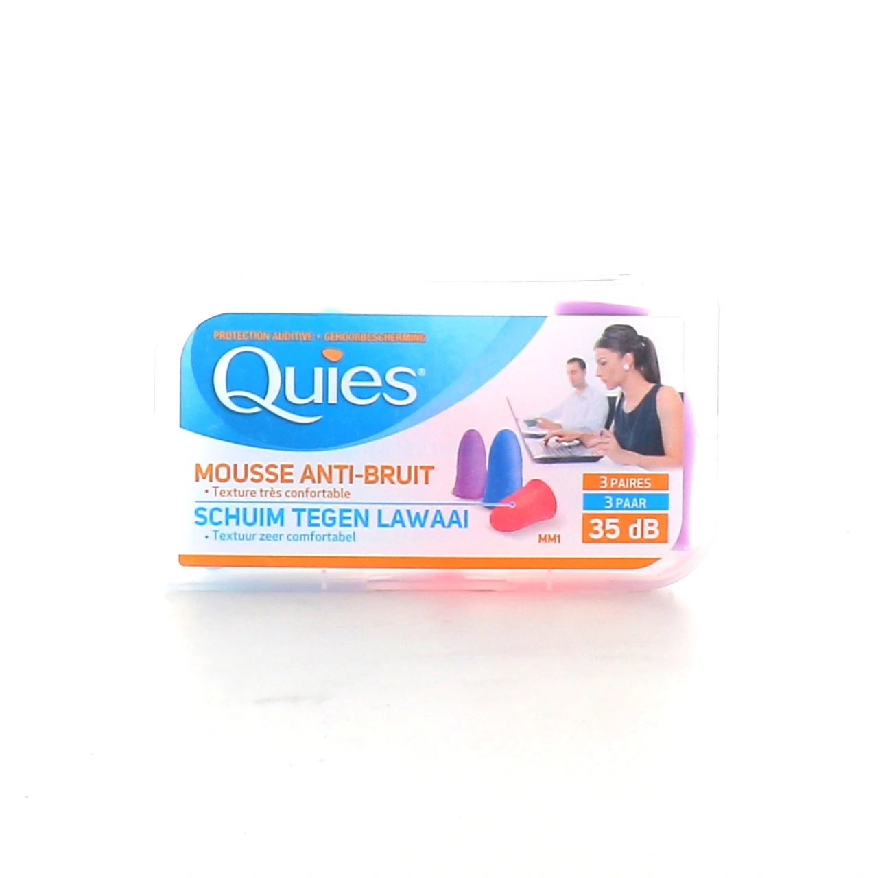 Quies Protection Auditive en Mousse Anti-Bruit 35 dB Disco - Quies
