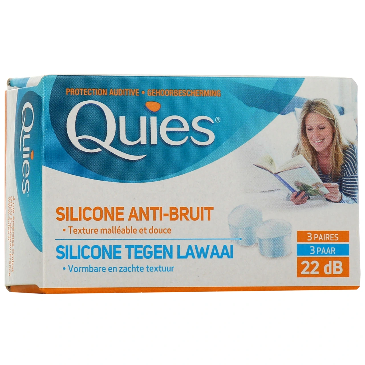 Quies Protection Auditive Silicone Anti-bruit Discrétion - Quies