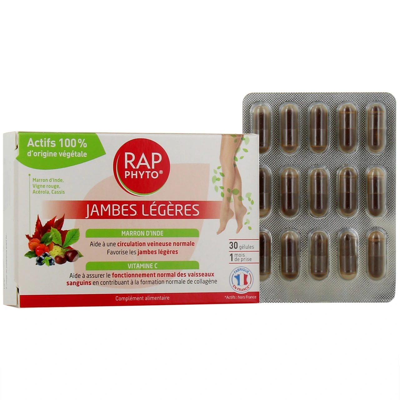 Rap Phyto Complément Alimentaire Jambes Légères - Biocodex