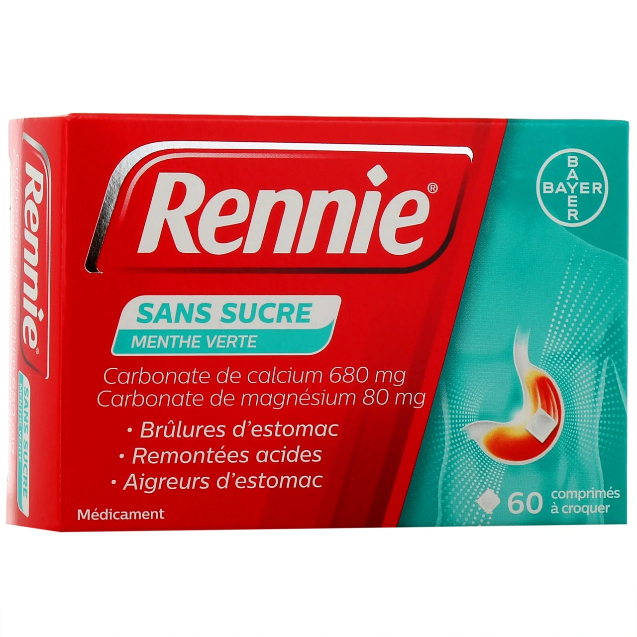 Rennie - Remontées acides et brûlures d'estomac - Vue 3