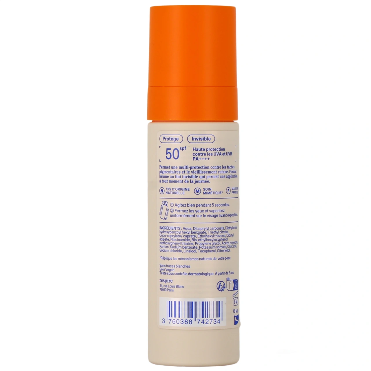 Respire Brume Solaire SPF50 - Vue 3
