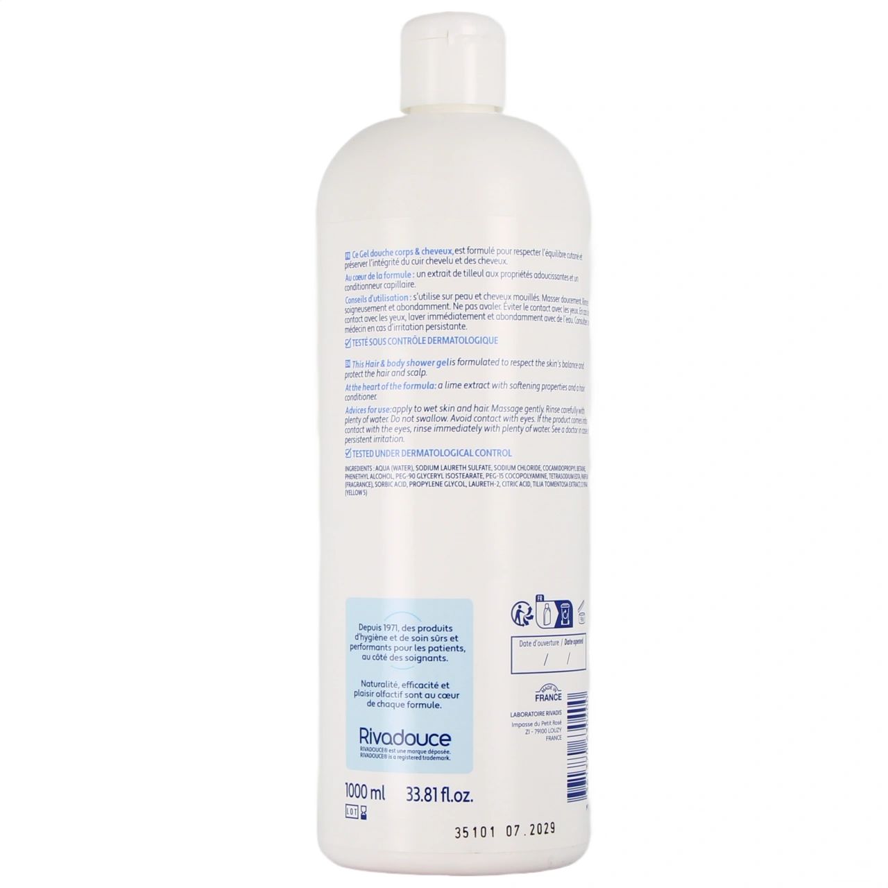 Rivadouce Gel Douche Corps et Cheveux - Vue 3