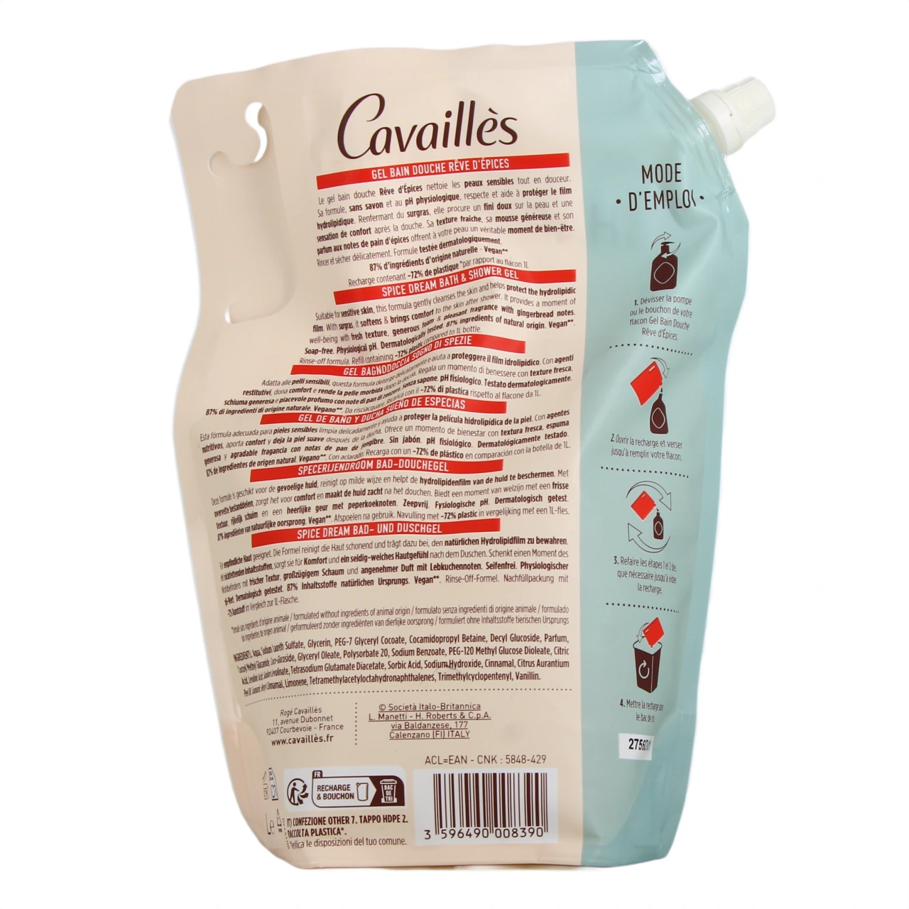 Rogé Cavaillès Gel Bain Douche Surgras Peaux Sensibles - Vue 75