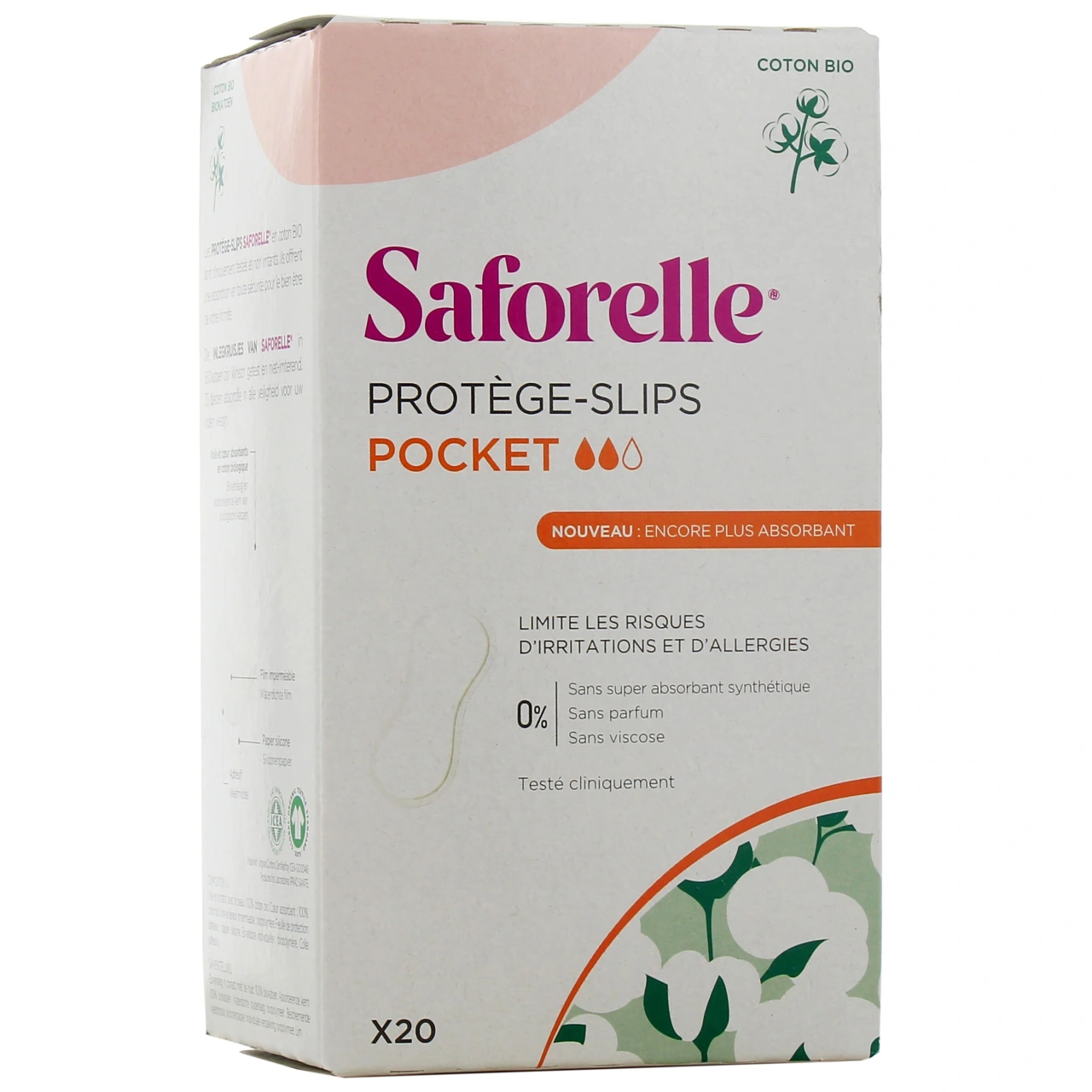 Saforelle Protège-Slip Coton Bio - Saforelle