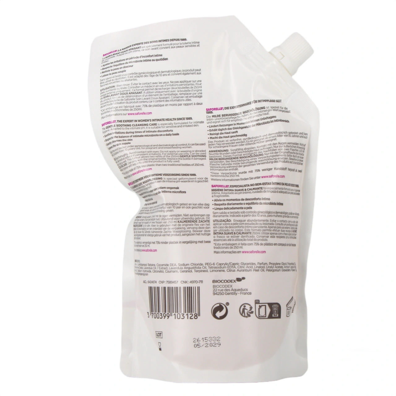 Saforelle Soin Intime Lavant Doux Savon Liquide - Vue 21