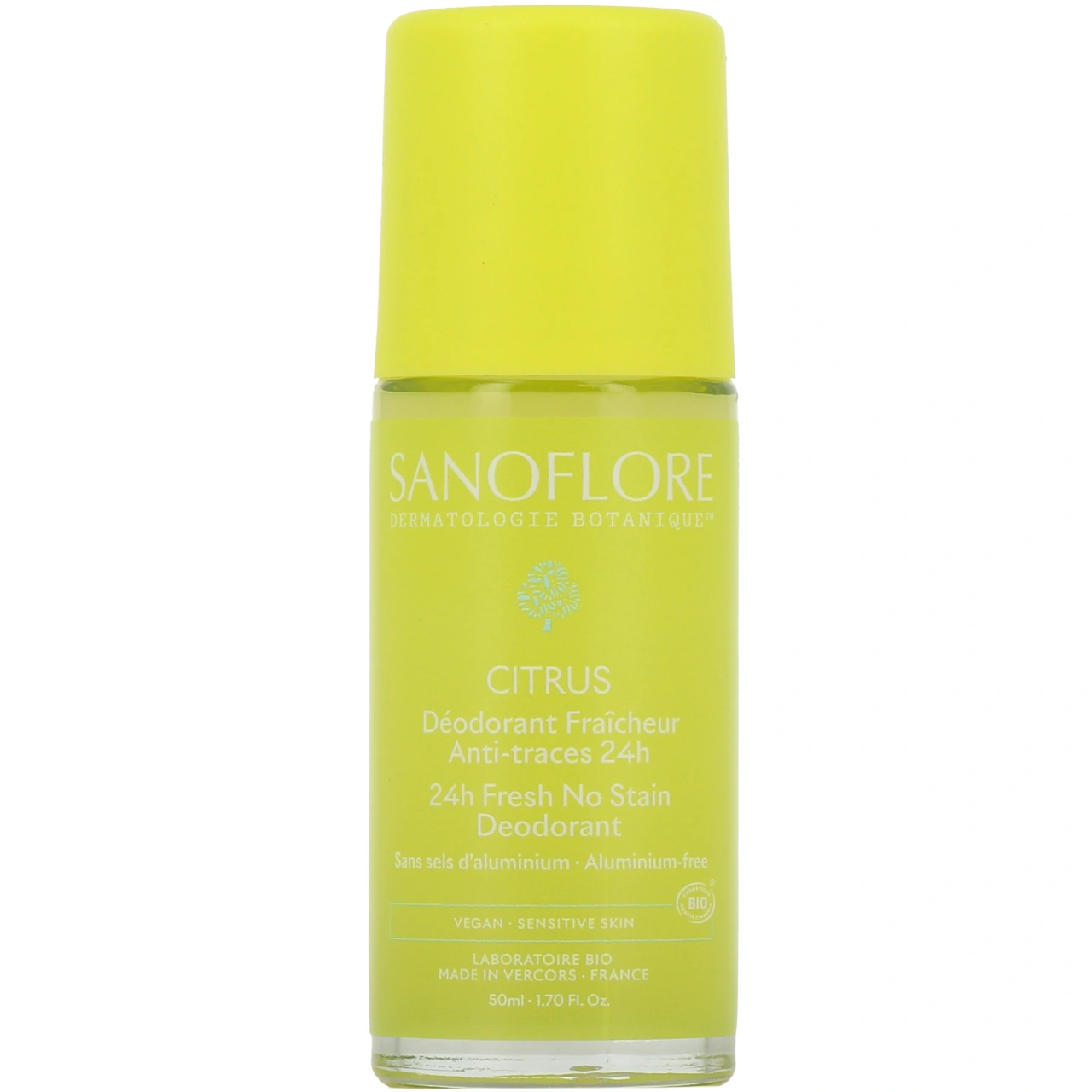 Sanoflore Déodorant Fraicheur Bio Anti-traces 24h Citrus - Sanoflore