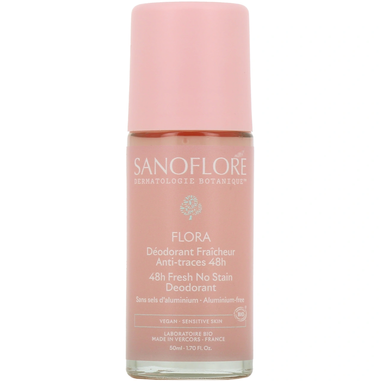 Sanoflore Déodorant Fraicheur Bio Anti-traces 48h Flora - Sanoflore