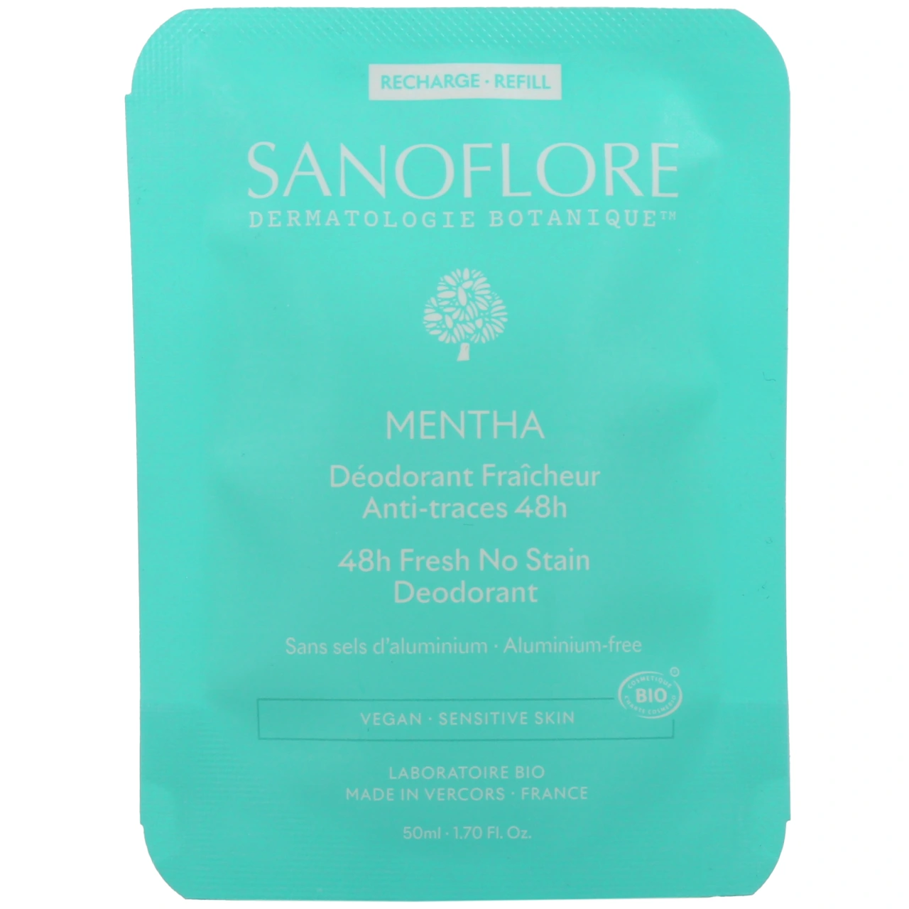 Sanoflore Déodorant Fraicheur Bio Anti-traces 48h Mentha - Vue 5