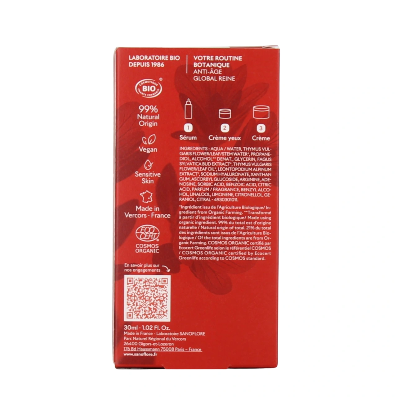 Sanoflore Reine Sérum Anti-Age Global - Vue 3