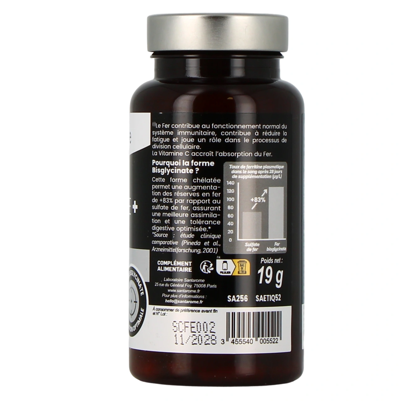Santarome Fer Bisglycinate - Vue 3