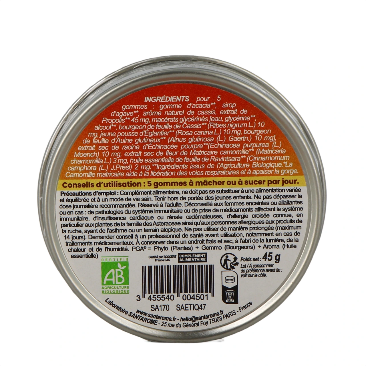 Santarome Propolis Royale Gommes Bio - Vue 3