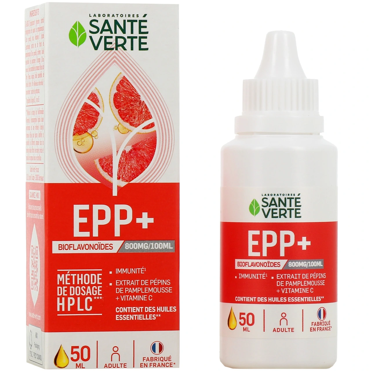 Santé Verte Extrait de Pépins de Pamplemousse 800 - Santé Verte