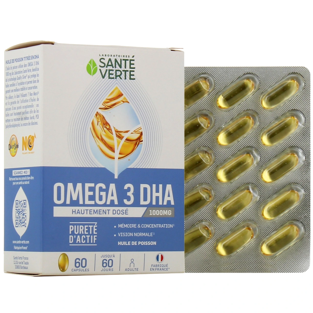Santé Verte Oméga 3 1000 mg de DHA - Santé Verte