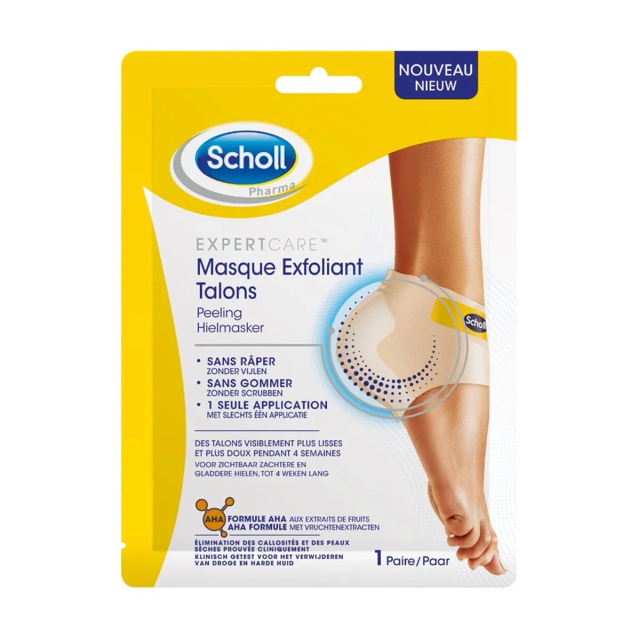 Scholl Masque Exfoliant Talons - Scholl