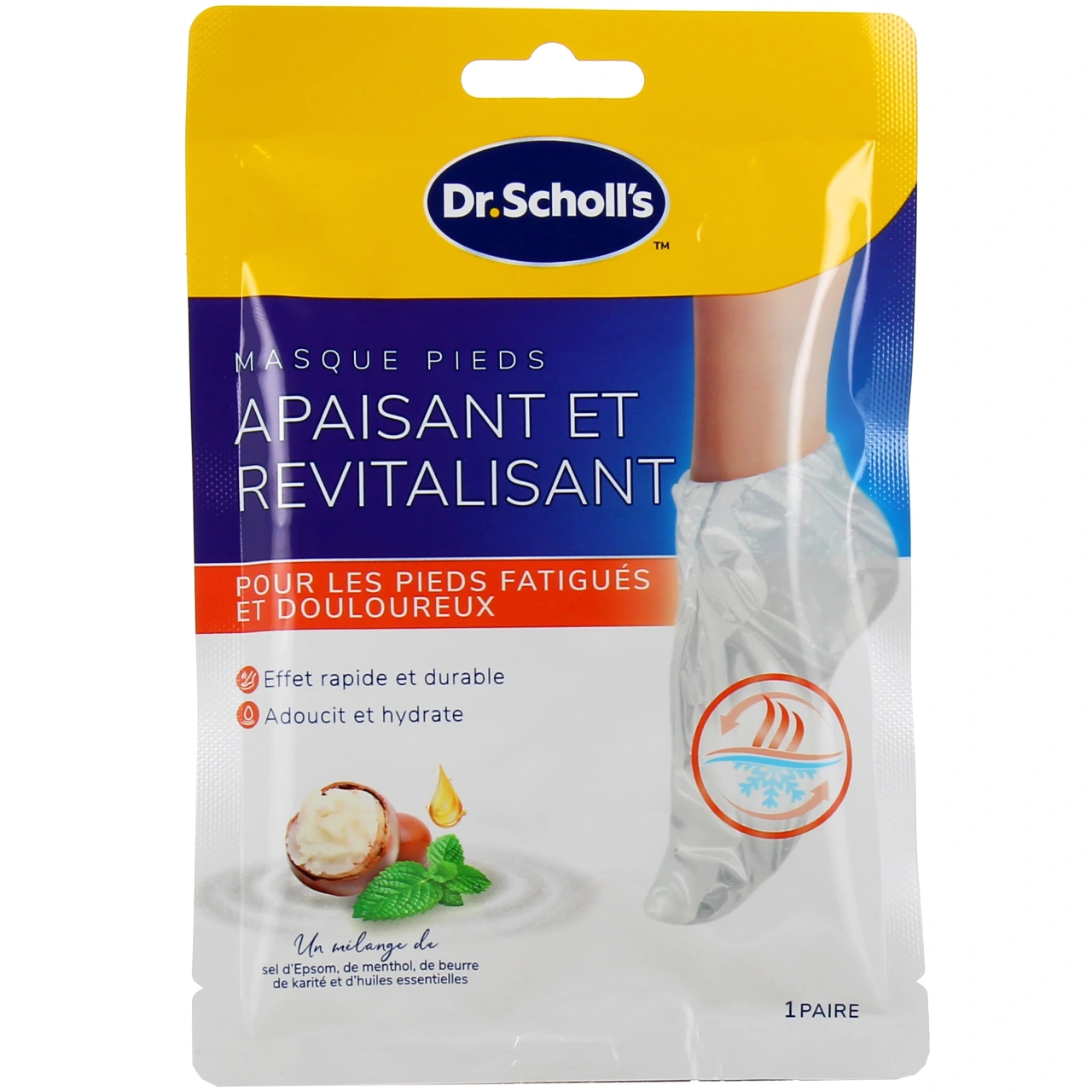 Scholl Masque Pieds Apaisant et Revitalisant - Scholl